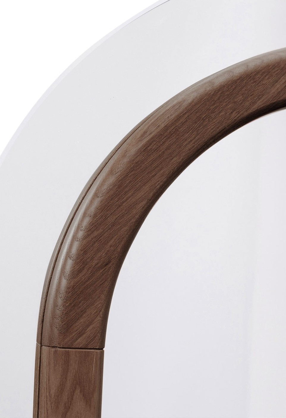 VICTOR MIRROR  WALNUT FINISH WOOD
