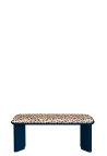 LAZARE BENCH   LACQUERED BLUE LEOPARD_MARKETPLACE