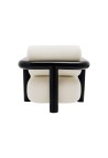 FAUTEUIL CLAUDE  ACIER NOIR