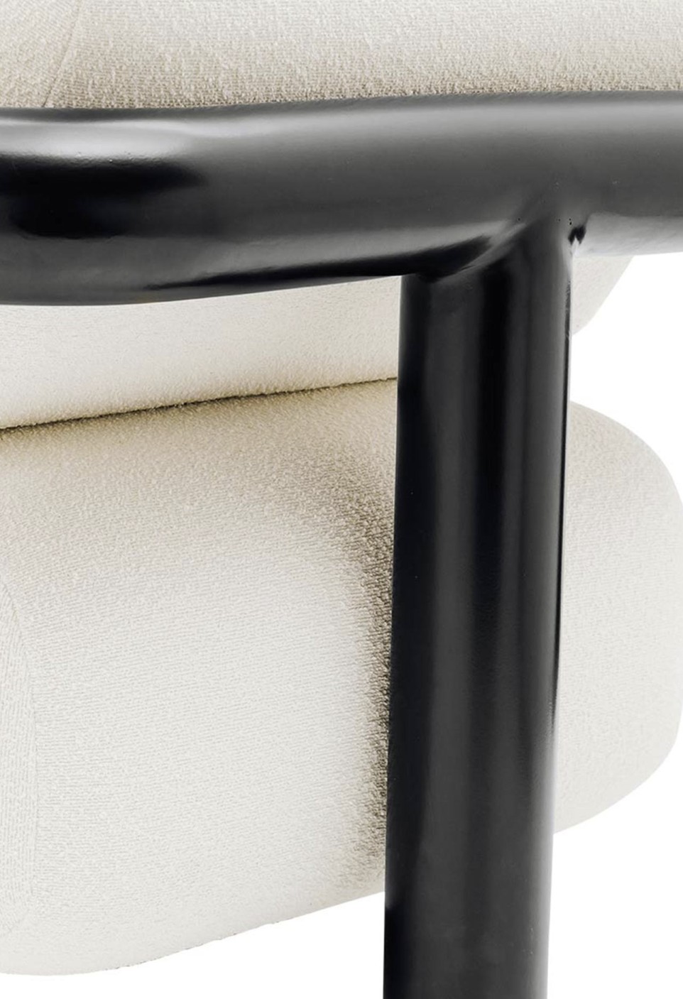 FAUTEUIL CLAUDE  ACIER NOIR