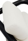 FAUTEUIL CLAUDE  ACIER NOIR