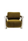FAUTEUIL CLAUDE  ACIER CHROMÉ