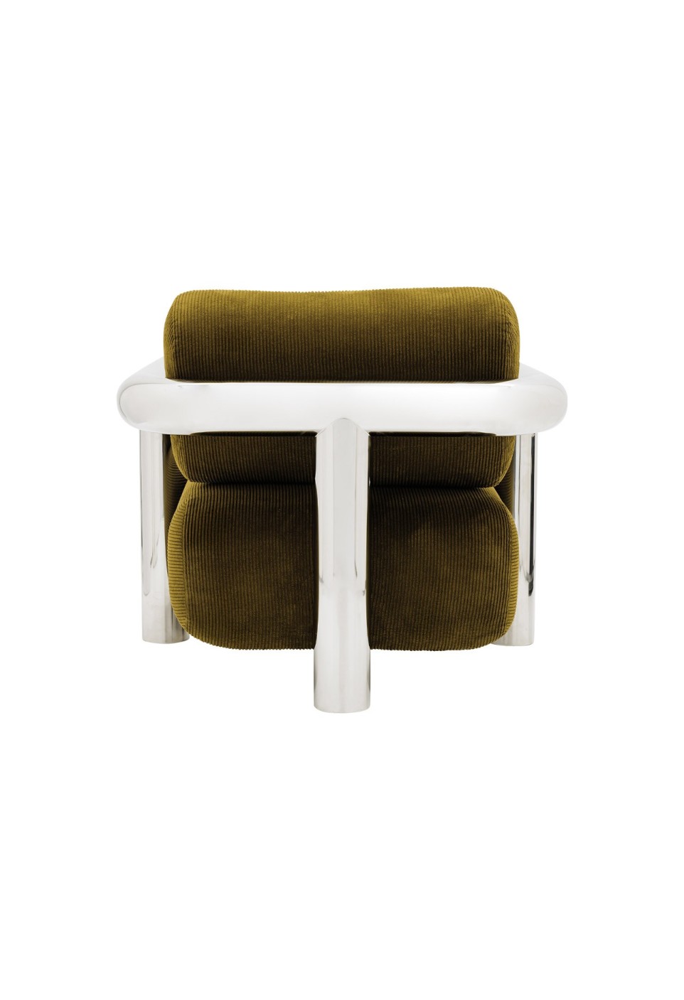 CLAUDE ARMCHAIR  POLISHED STAINLESS STEEL_MARKETPLACE