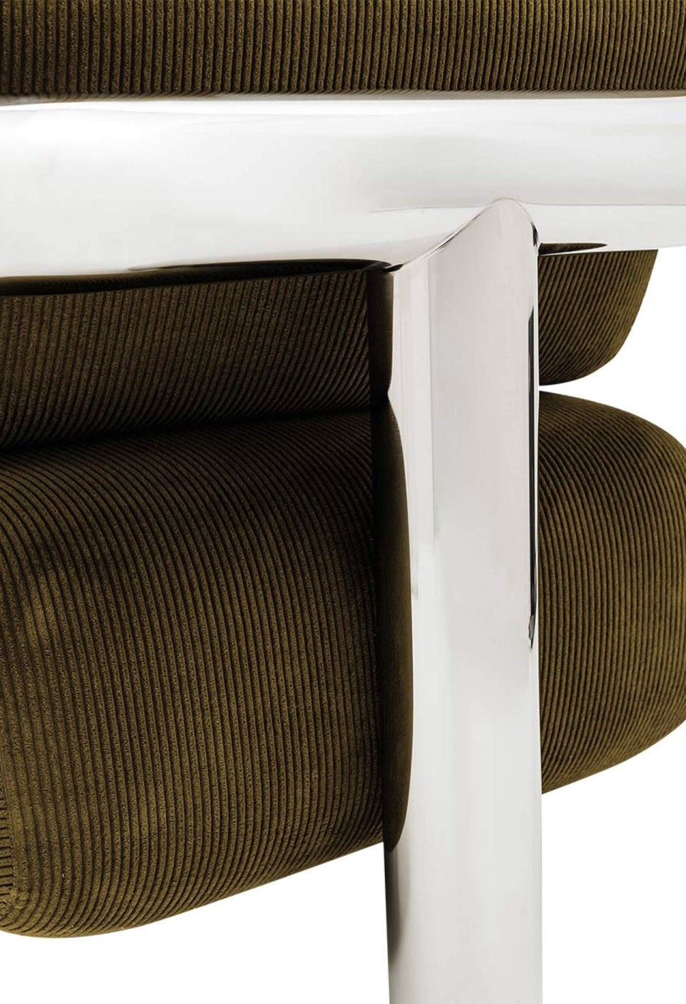 CLAUDE ARMCHAIR  POLISHED STAINLESS STEEL_MARKETPLACE