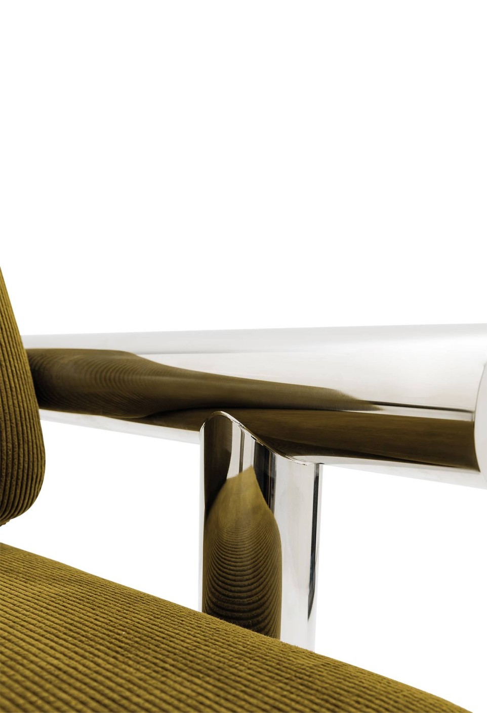 FAUTEUIL CLAUDE  ACIER CHROMÉ