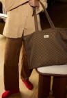 WEEK-END BAG  RAYURES CAFÉ