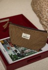 BEAUTY POUCH  RAYURES CAFÉ