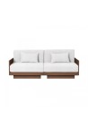 GEORGES THE ELEGANT SOFA  2 PLACES WALNUT FINISH