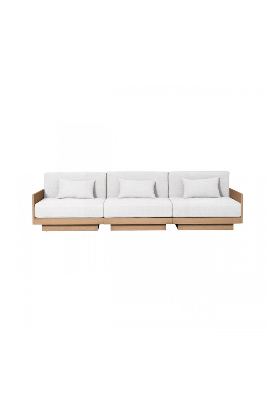GEORGES THE ELEGANT SOFA 2 PLACES  NATURAL OAK FINISH