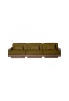 GEORGES THE ELEGANT SOFA  3 PLACES WALNUT FINISH