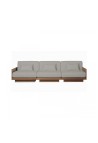 GEORGES THE ELEGANT SOFA  3 PLACES WALNUT FINISH