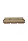 GEORGES THE ELEGANT SOFA  3 PLACES WALNUT FINISH