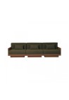 GEORGES THE ELEGANT SOFA  3 PLACES WALNUT FINISH