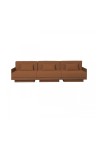 GEORGES THE ELEGANT SOFA  3 PLACES WALNUT FINISH