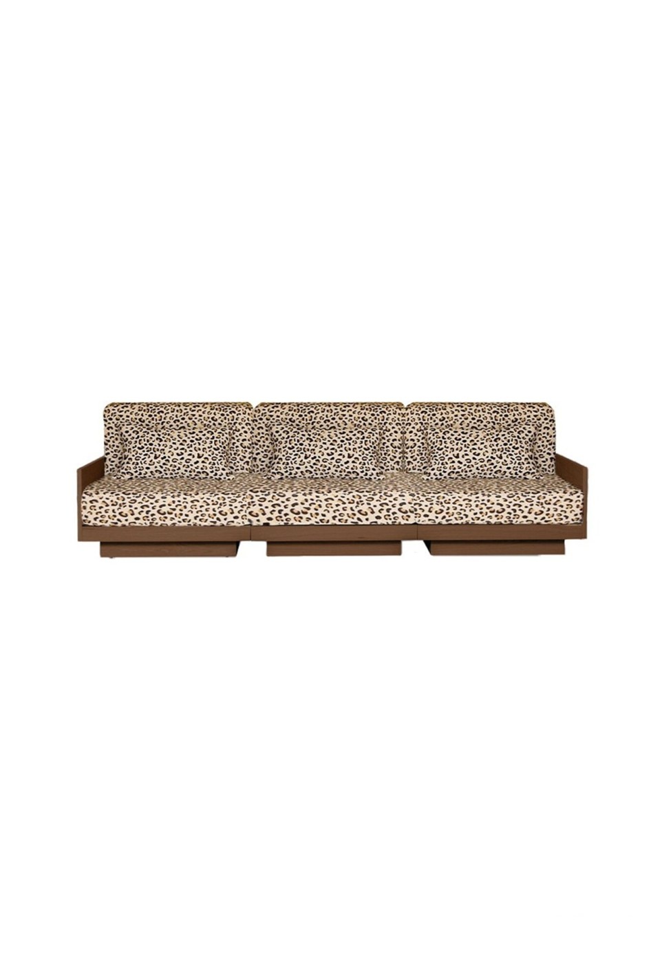 GEORGES THE ELEGANT SOFA  3 PLACES WALNUT FINISH