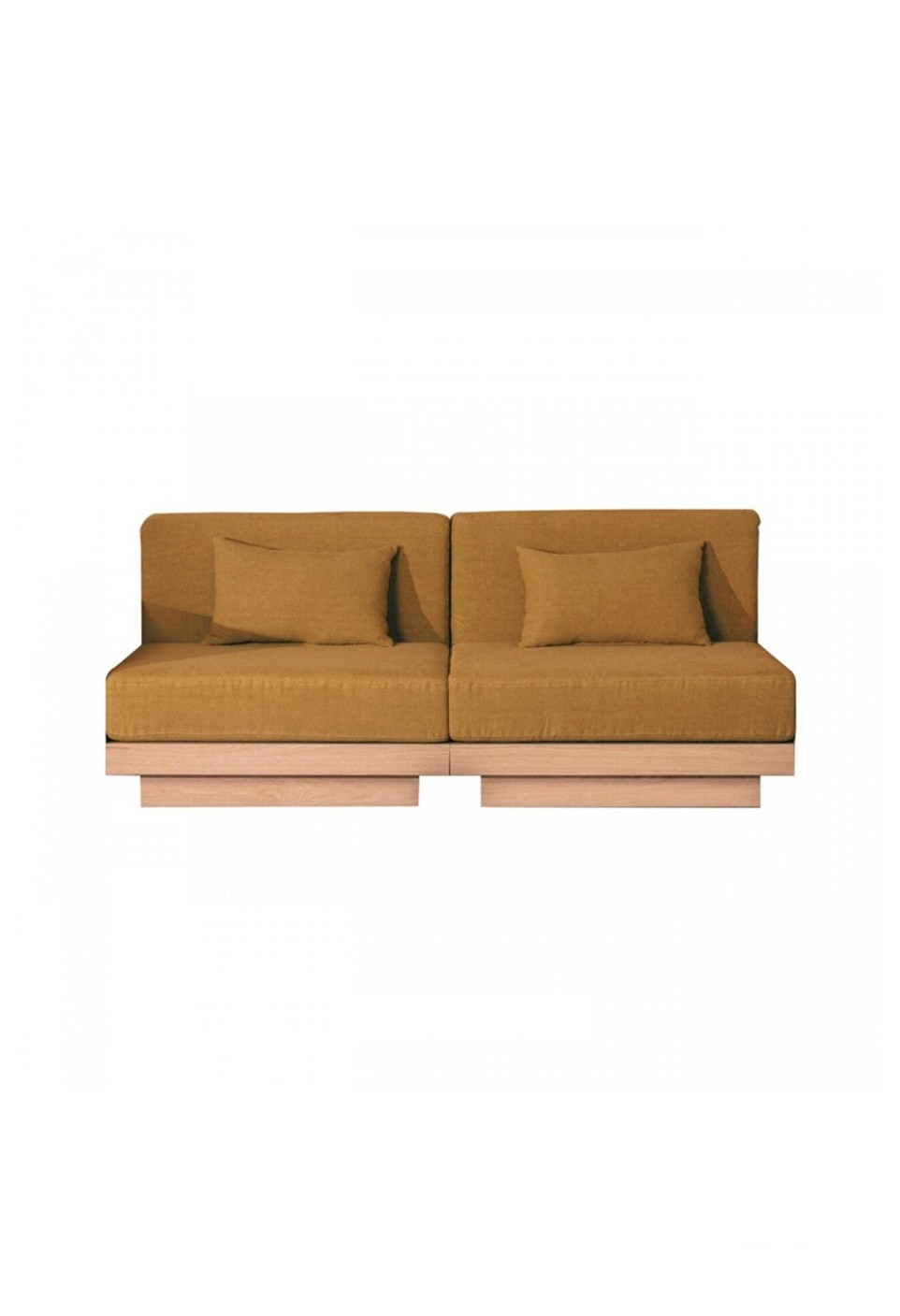 GEORGES THE SOBER SOFA 2 PLACES  NATURAL OAK FINISH