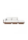 GEORGES THE LOUNGE CHAIR SOFA  3 PLACES WALNUT FINISH