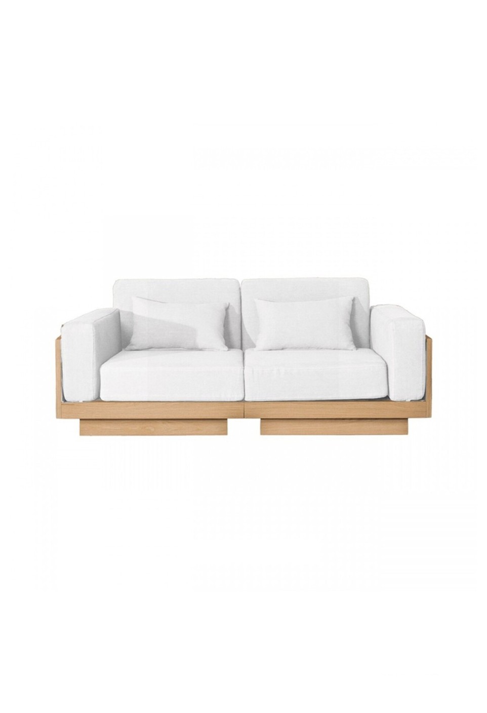 GEORGES THE COMFORTABLE SOFA 2 PLACES  NATURAL OAK FINISH