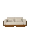 GEORGES THE COMFORTABLE SOFA 2 PLACES  TEAK FINISH