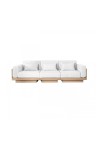GEORGES THE COMFORTABLE SOFA 3 PLACES  NATURAL OAK FINISH