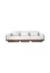 GEORGES THE COMFORTABLE SOFA  3 PLACES WALNUT FINISH