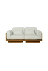 CANAPÉ GEORGES LE CONFORTABLE 2 PLACES  IROKO BOUCLETTE CRÈME OUTDOOR