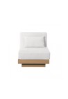 CHAUFFEUSE 70  FINITION CHÊNE NATUREL COTON BLANC