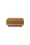 POUF  FINITION CHÊNE NATUREL LIN CURRY