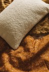 HOUSSE DE COUSSIN 40X65 CM  BOUCLETTE CRÈME