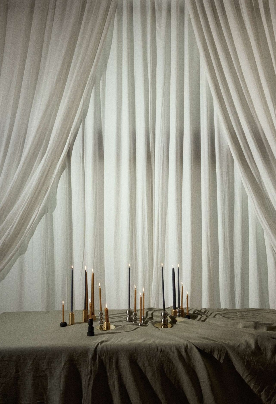 WASHED LINEN TABLECLOTH BRUME