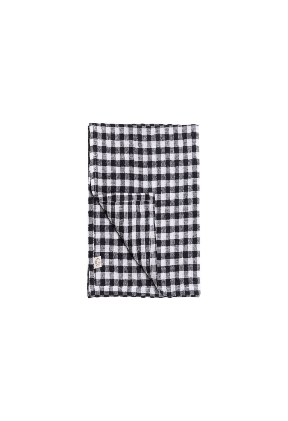 DISHCLOTH  VICHY BLACK LINEN