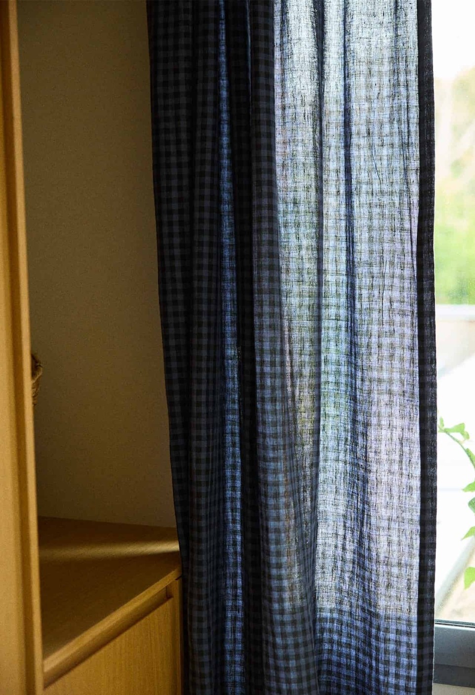 SAMPLE WASHED LINEN VICHY MARINE