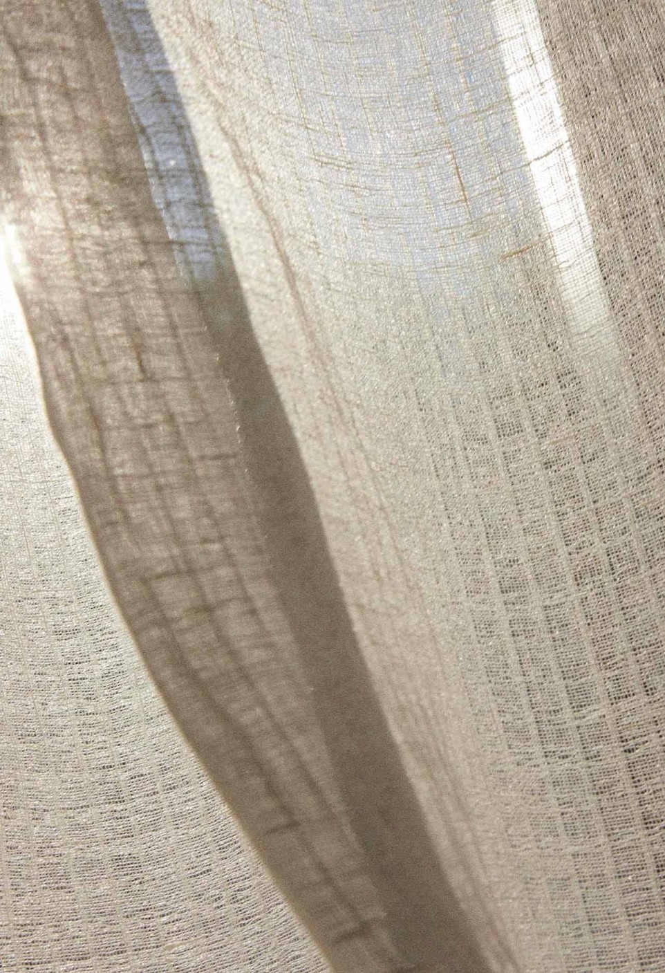 ÉCHANTILLON VOILE DE LIN JACQUARD MILK