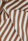 SAMPLE HERRINGBONE COTTON MOKA STRIPES