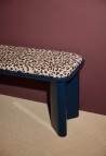 LAZARE BENCH   LACQUERED BLUE LEOPARD_MARKETPLACE