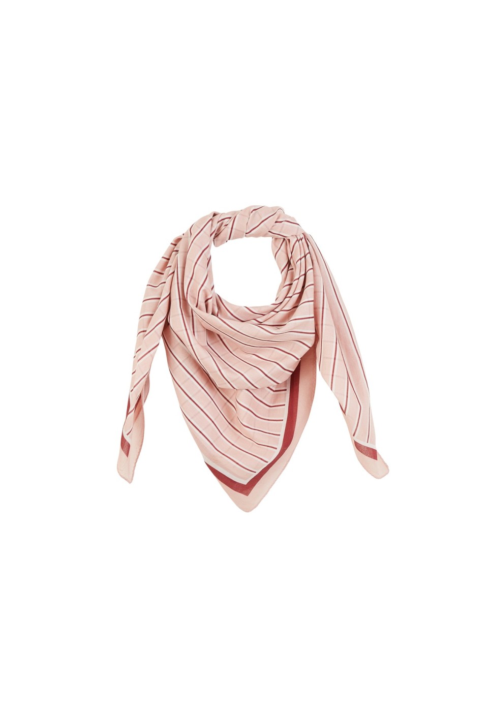 SCARF  VERMILION STRIPES_MARKETPLACE