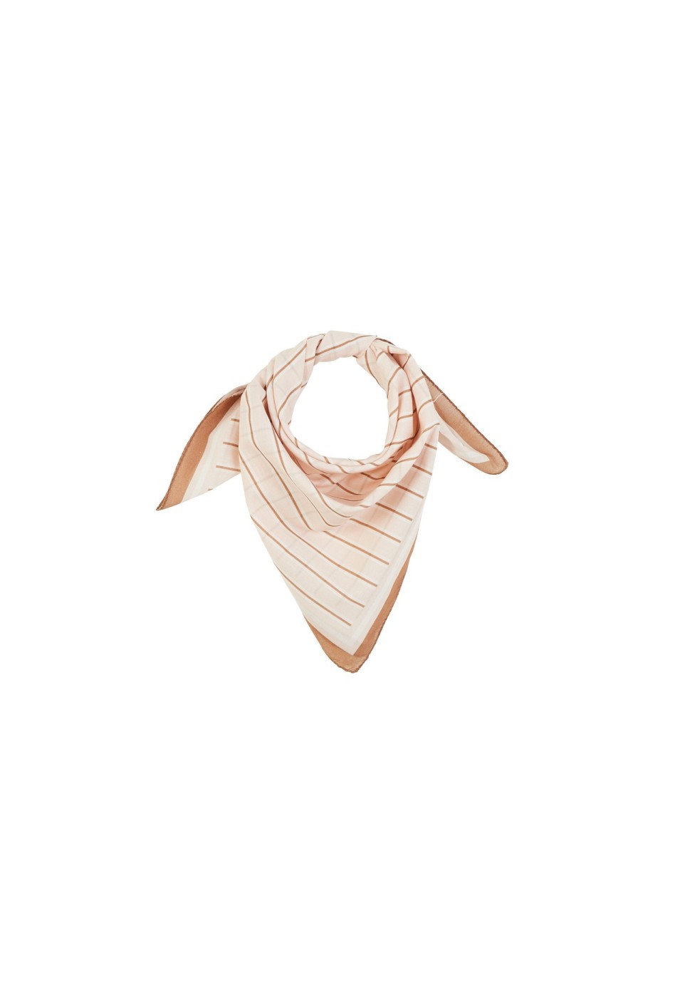 SMALL SCARF  CREAM STRIPES_MARKETPLACE