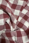 LINEN CURTAIN  VICHY CARMIN