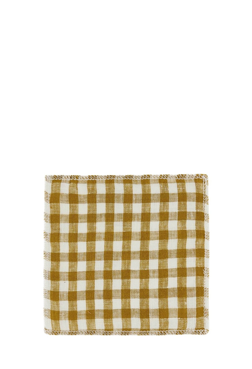 SAMPLE WASHED LINEN VICHY CURRY