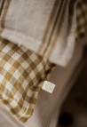 HOUSSE DE COUSSIN TAORMINA  EN LIN VICHY CURRY_MARKETPLACE