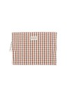 13-inch laptop sleeve, Moka gingham