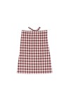 LINEN APRON  VICHY CARMIN