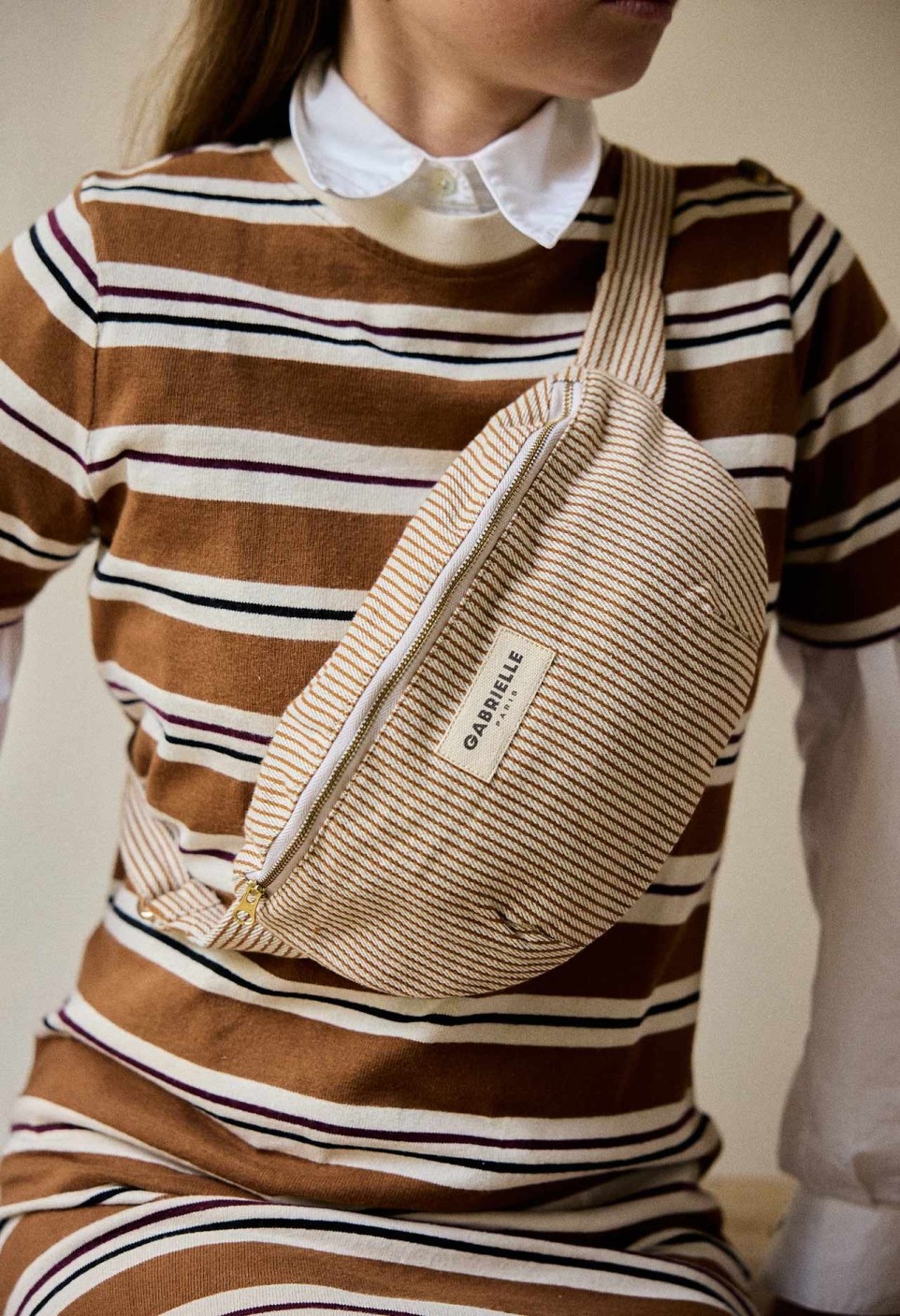 WAIST BAG  ARGILE STRIPES_MARKETPLACE