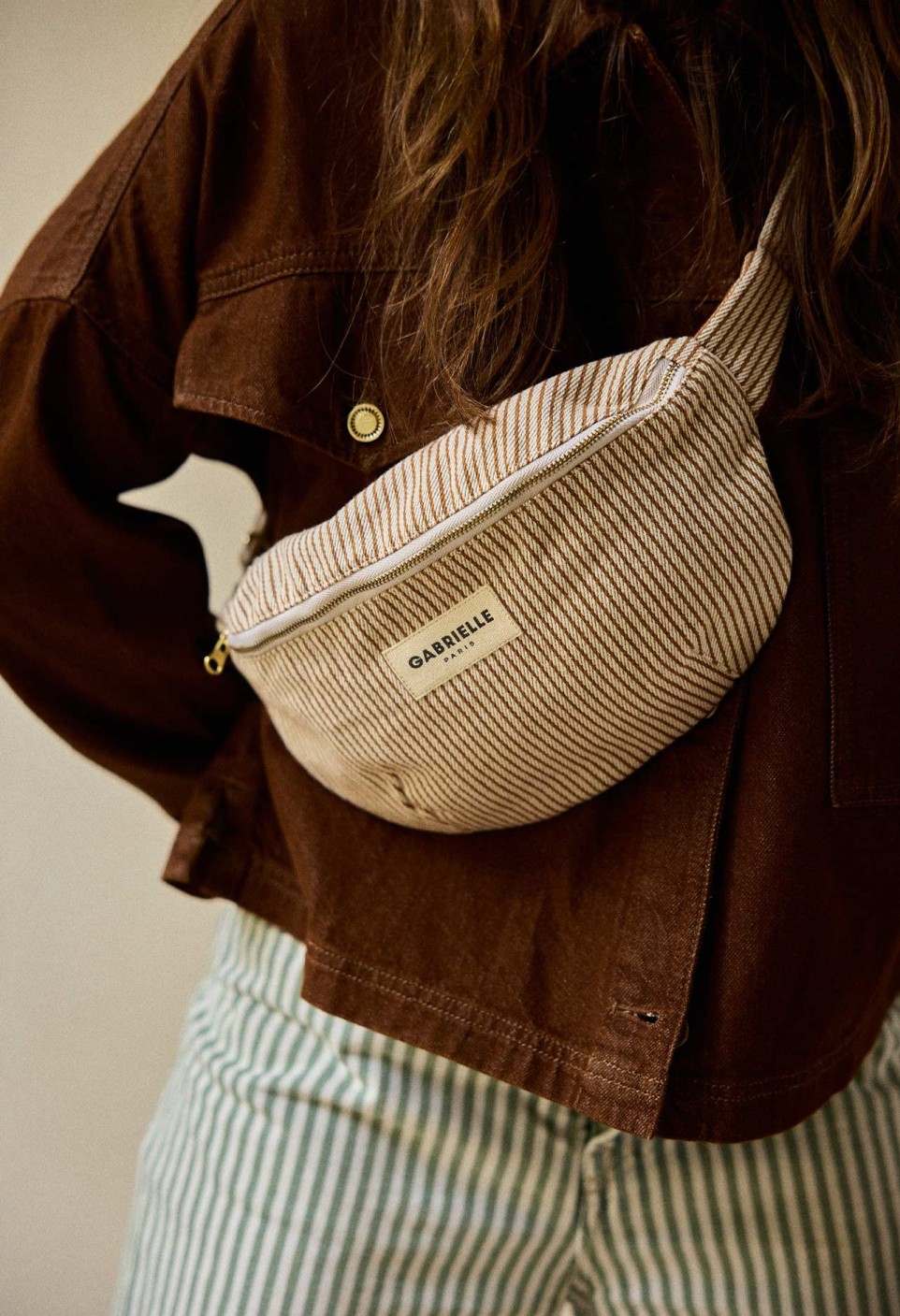WAIST BAG  ARGILE STRIPES_MARKETPLACE