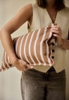 CUSHION COVER 30X50 CM  NOISETTE STRIPES