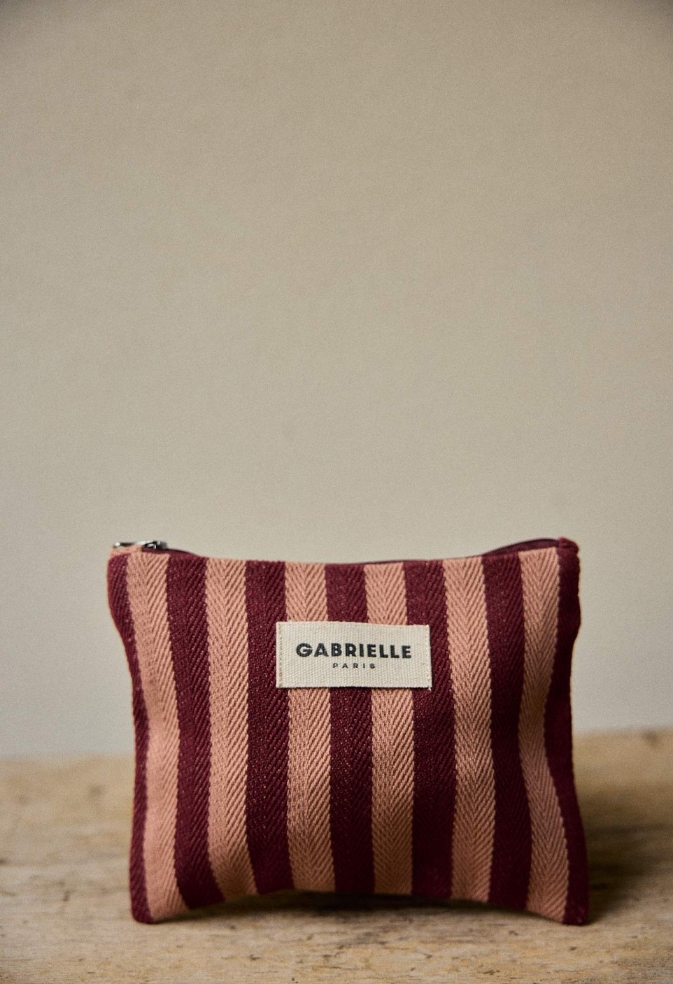 SMALL POUCH  GARANCE STRIPES_MARKETPLACE