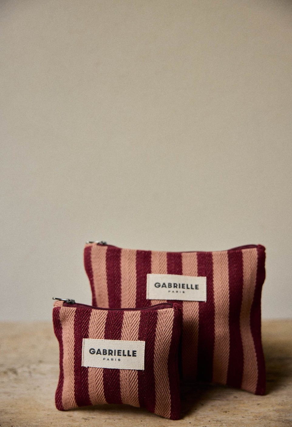 SMALL POUCH  GARANCE STRIPES_MARKETPLACE