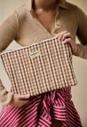 POCHETTE ORDINATEUR  VICHY MOKA_MARKETPLACE