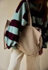 WEEK-END BAG  ARGILE STRIPES_MARKETPLACE