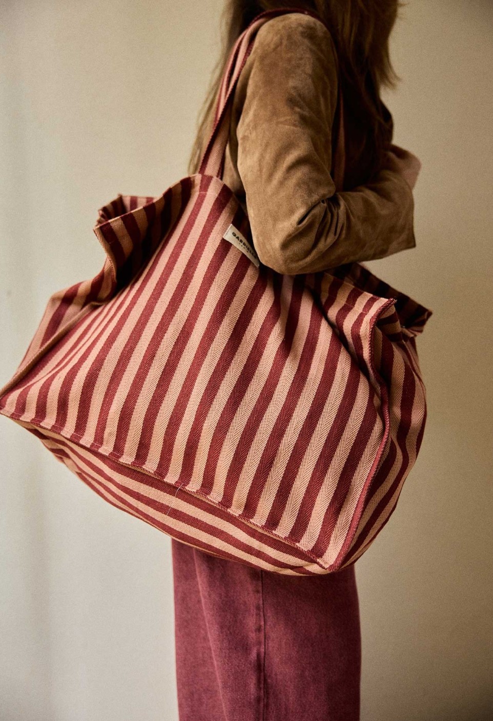 WEEK-END BAG  GARANCE STRIPES_MARKETPLACE